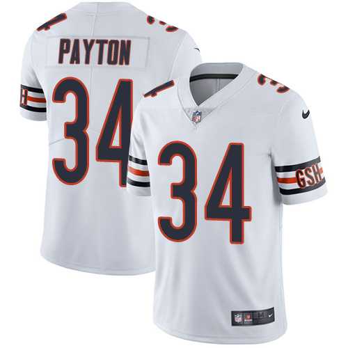 Nike Chicago Bears #34 Walter Payton White NFL Vapor Untouchable Limited Jersey,We sell and wholesale Nike Chicago Bears #34 Walter Payton White NFL Vapor Untouchable Limited Jersey on line form chian!